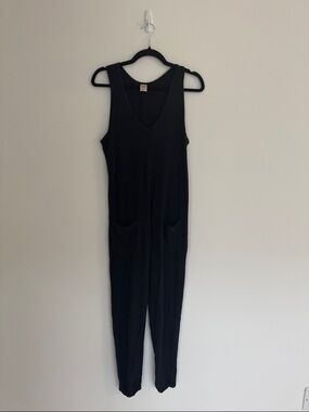 Smash + Tess Black Sleeveless Scoop-Neck Jumpsuit